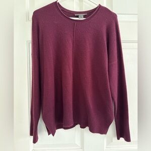 French Connection Ribbed Hem Asymmetrical Sweater – Size S